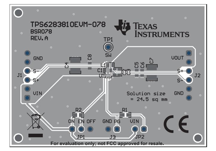 Location Circuit - Texas Instruments TPS6283810EVM-078 评估模块