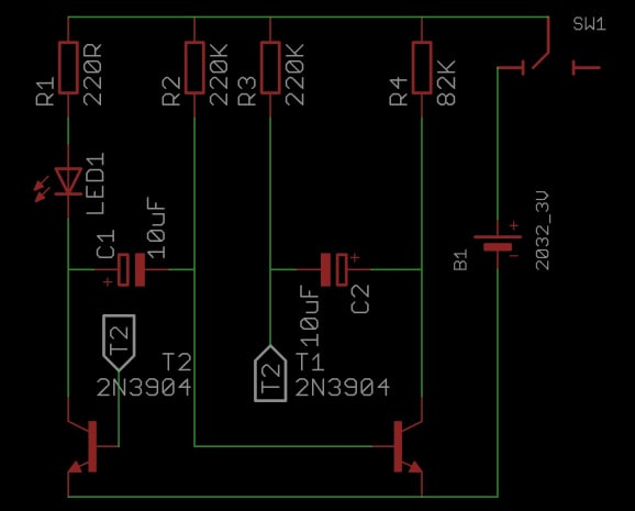 Schematic - SparkFun KIT-14635灯塔初学者焊接套件