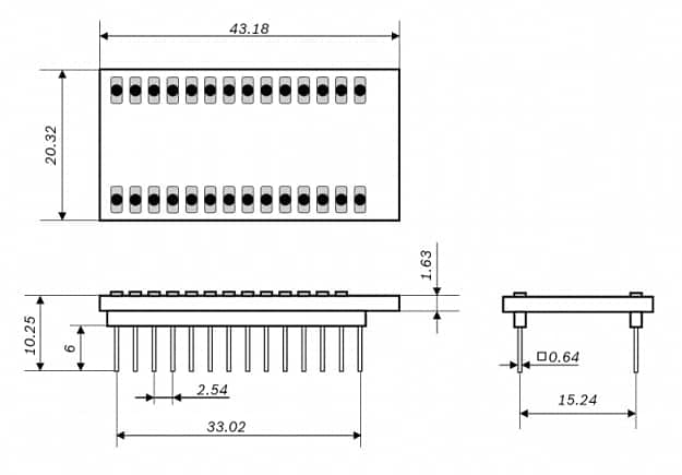 Mechanical Drawing - Bosch BMA400 Shuttle Board