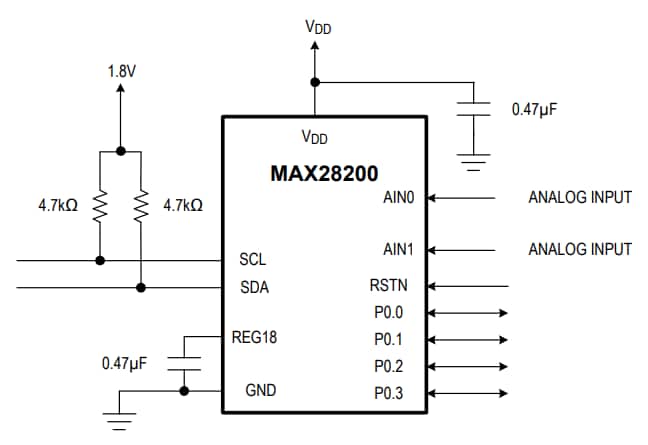 Application Circuit Diagram - Maxim Integrated MAX28200ADCI2C16λ΢