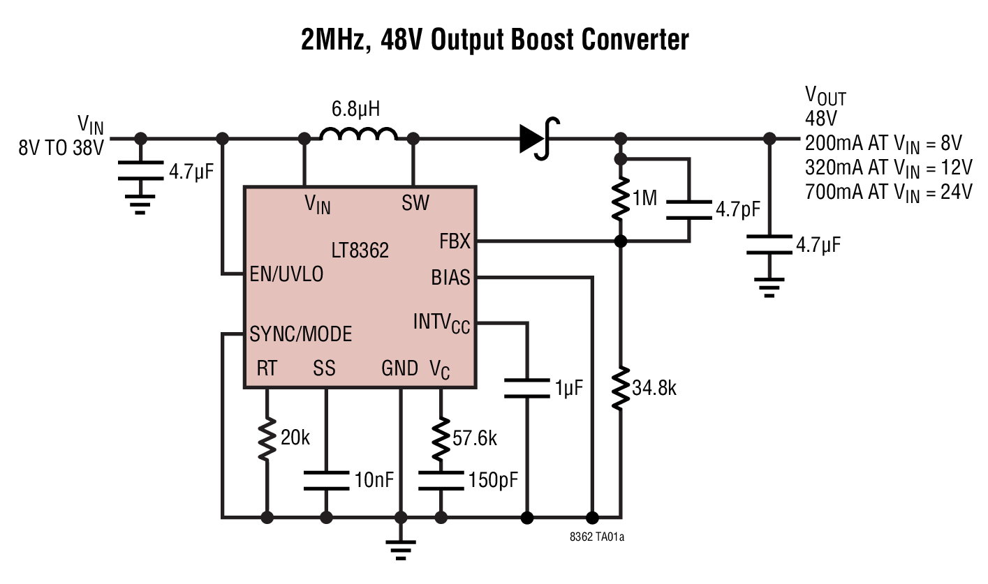 LT8362 Typical Application