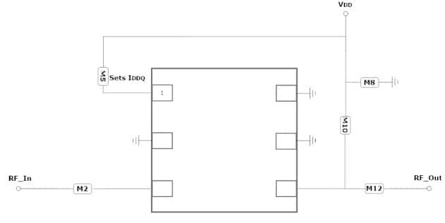 Guerrilla RF GRF2013 Application Schematic Diagram