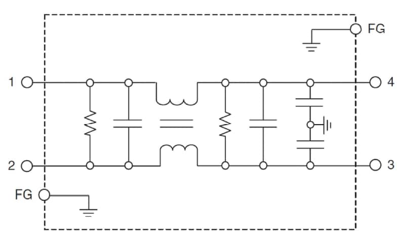 Application Circuit Diagram - TDK-Lambda RSEV EMC滤波器