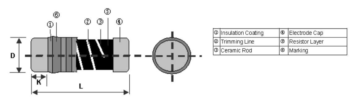 Mechanical Drawing - TE Connectivity SMA-A MELF电阻器
