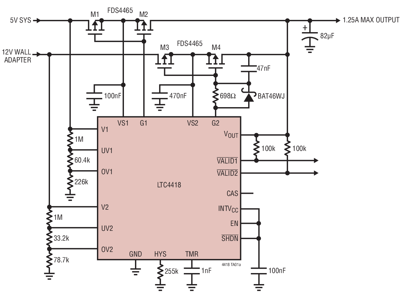 LTC4418 Typical Application
