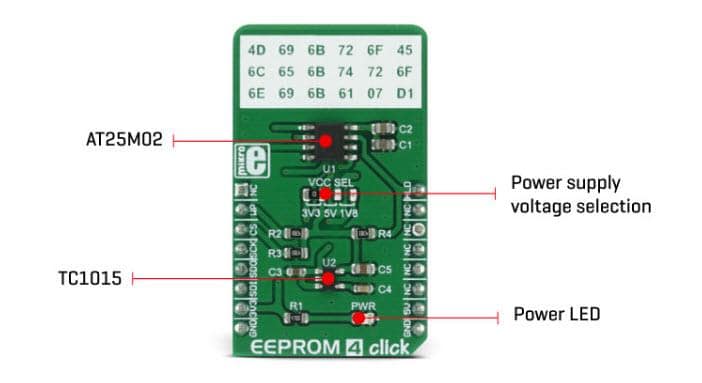 MikroElektronika MIKROE-2536 EEPROM 4 Click板