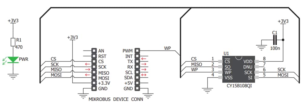 Schematic - MikroElektronika Excelon LP click板 (MIKROE-3104)