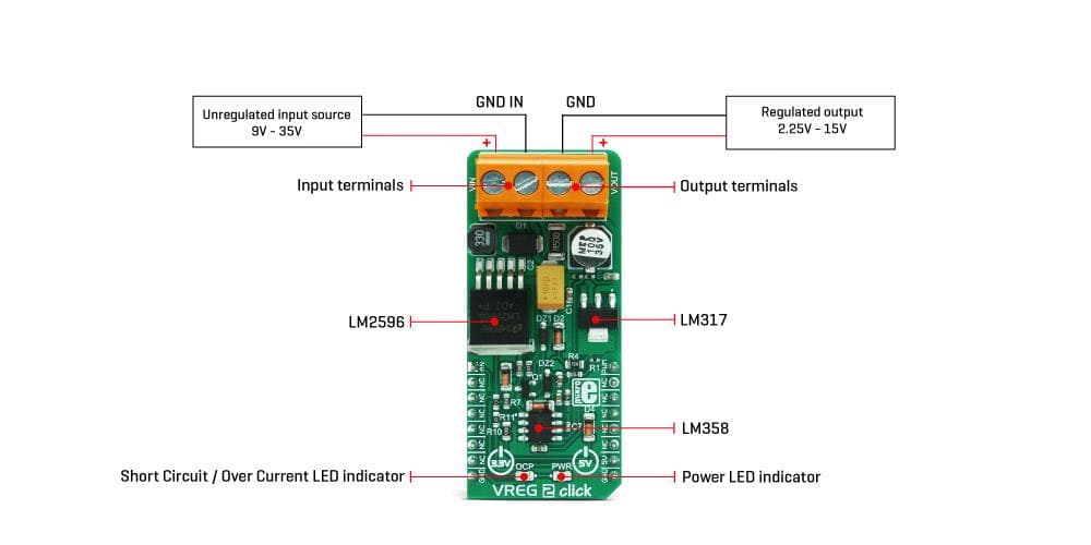 MikroElektronika VREG 2 click板