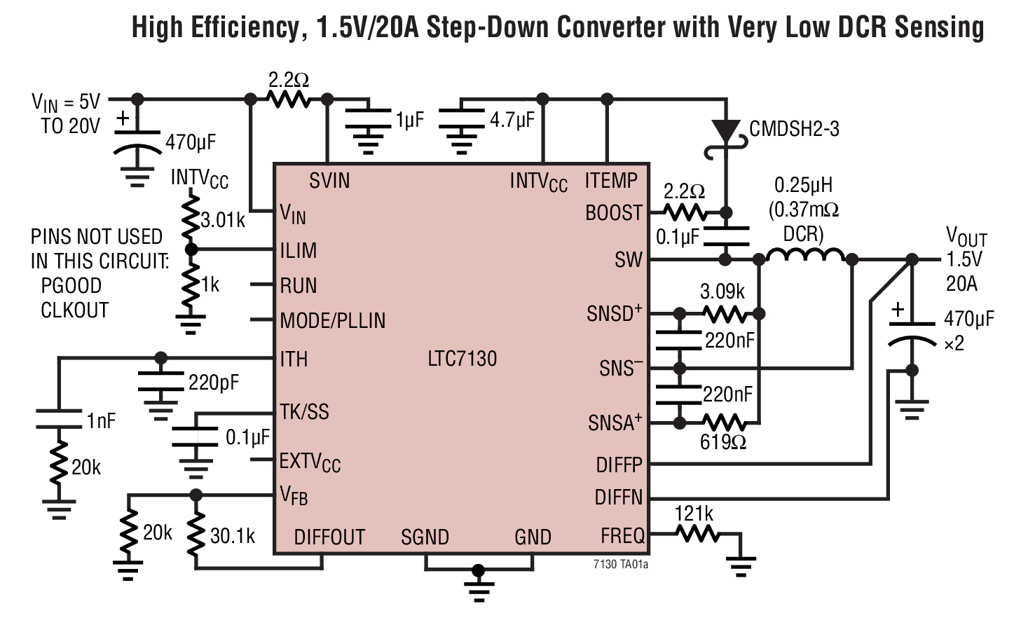 LTC7130 Typical Application