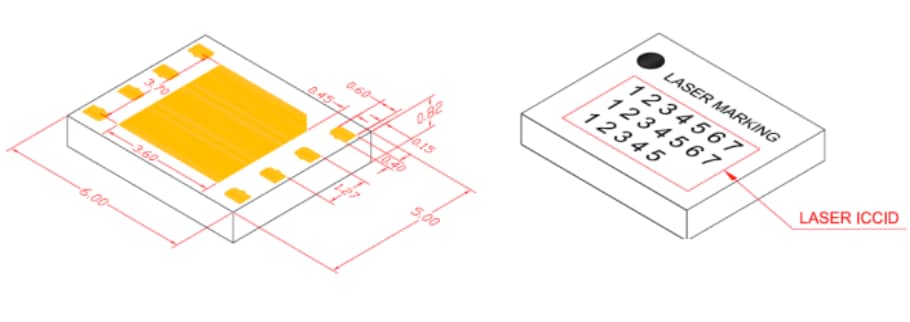 Mechanical Drawing - Hologram SIM-ST-MFF2 Global IoT SIM Card