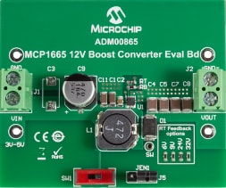 Microchip MCP1665升压转换器评估板